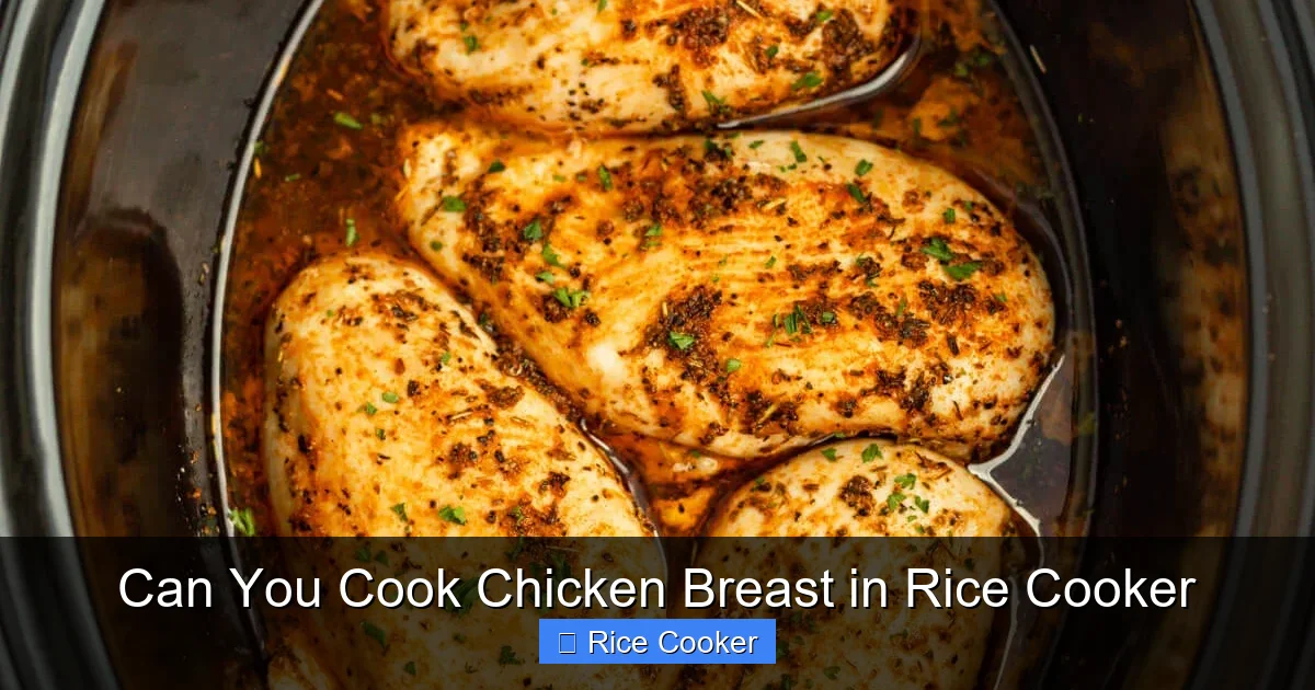 Can You Cook Chicken Breast in Rice Cooker