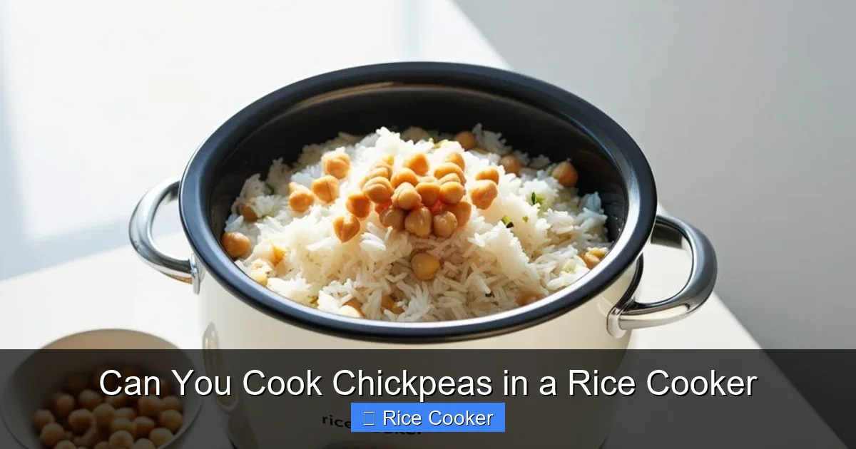 Can You Cook Chickpeas in a Rice Cooker