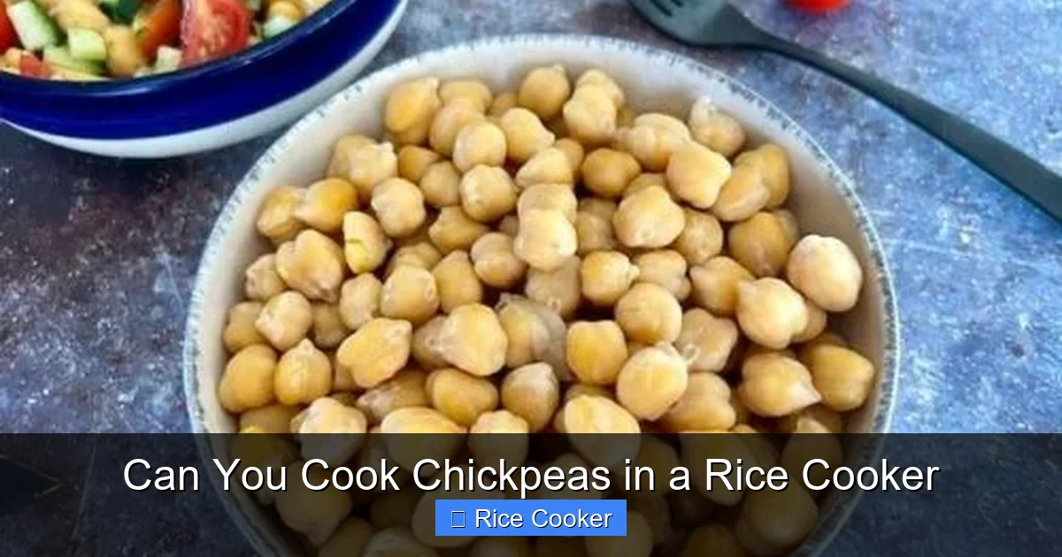 Can You Cook Chickpeas in a Rice Cooker