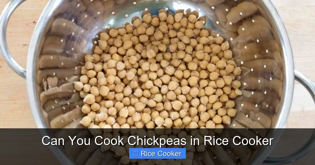 Can You Cook Chickpeas in Rice Cooker