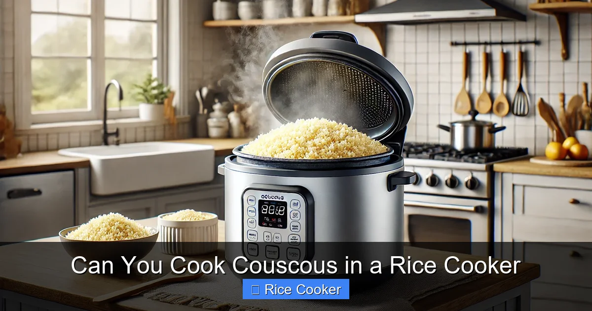 Can You Cook Couscous in a Rice Cooker