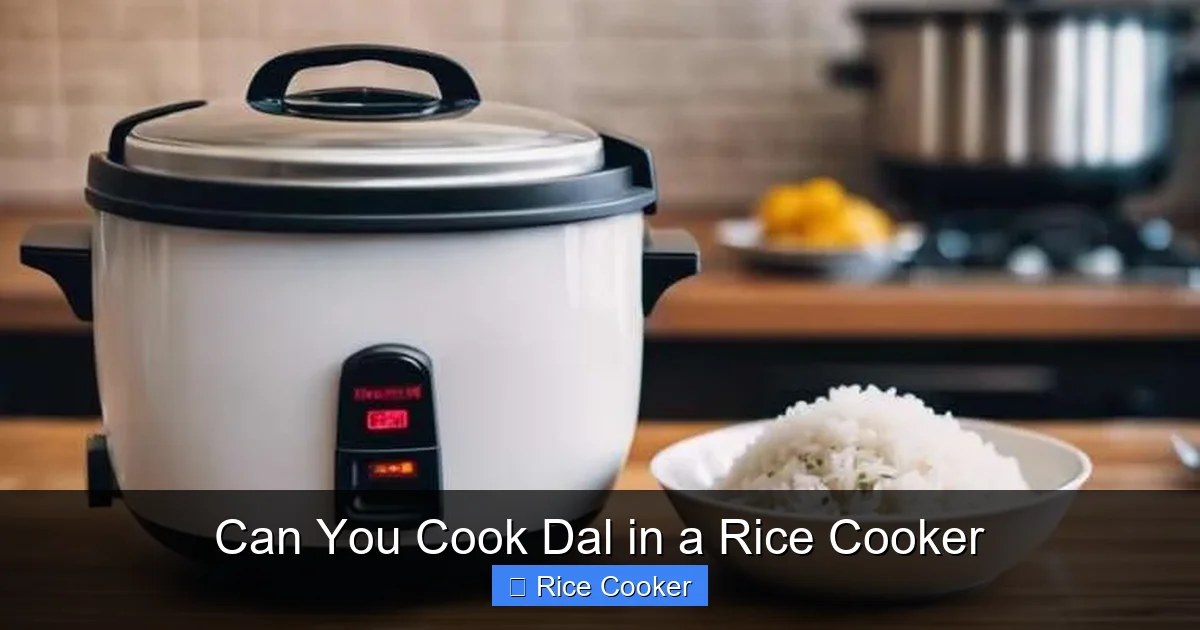 Can You Cook Dal in a Rice Cooker