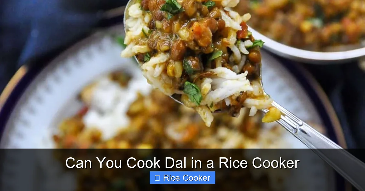 Can You Cook Dal in a Rice Cooker