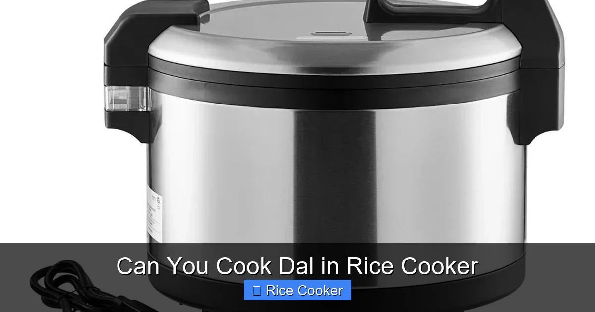 Can You Cook Dal in Rice Cooker