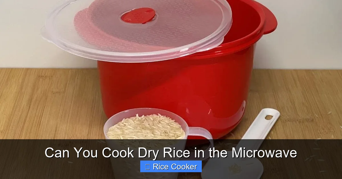 Can You Cook Dry Rice in the Microwave