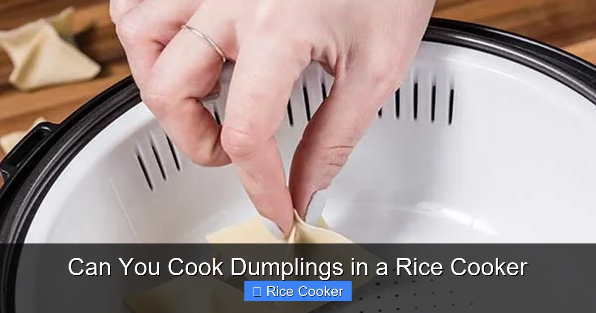 Can You Cook Dumplings in a Rice Cooker