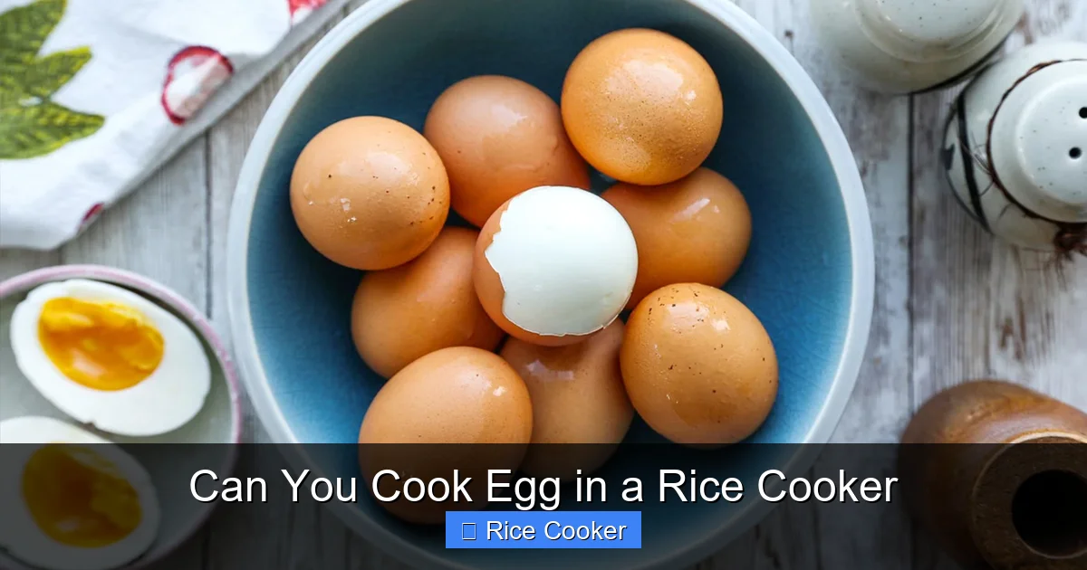 Can You Cook Egg in a Rice Cooker