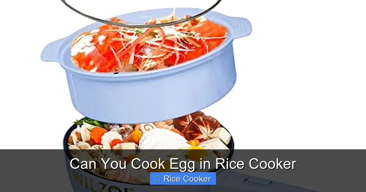 Can You Cook Egg in Rice Cooker