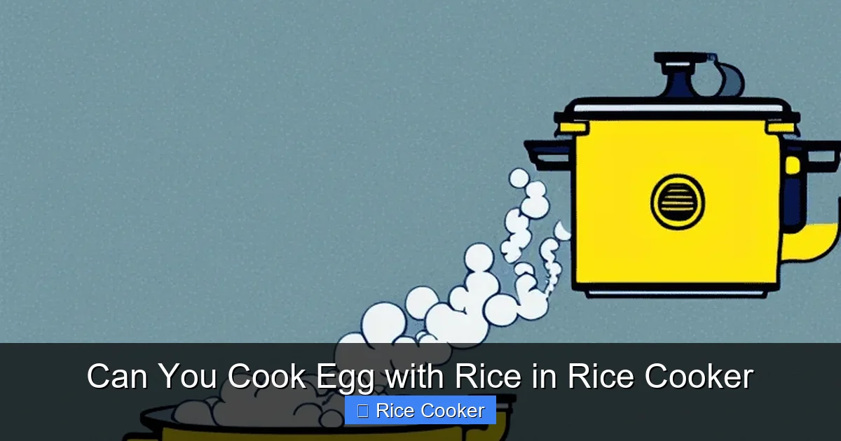 Can You Cook Egg with Rice in Rice Cooker