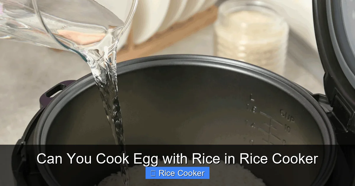 Can You Cook Egg with Rice in Rice Cooker