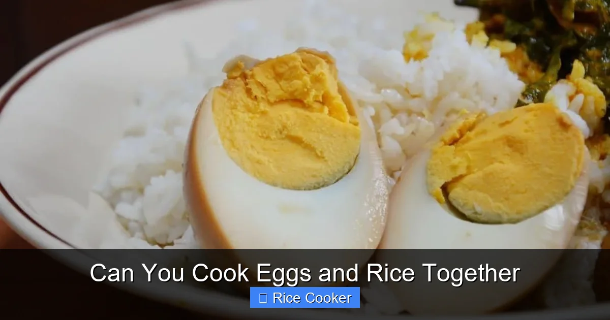 Can You Cook Eggs and Rice Together