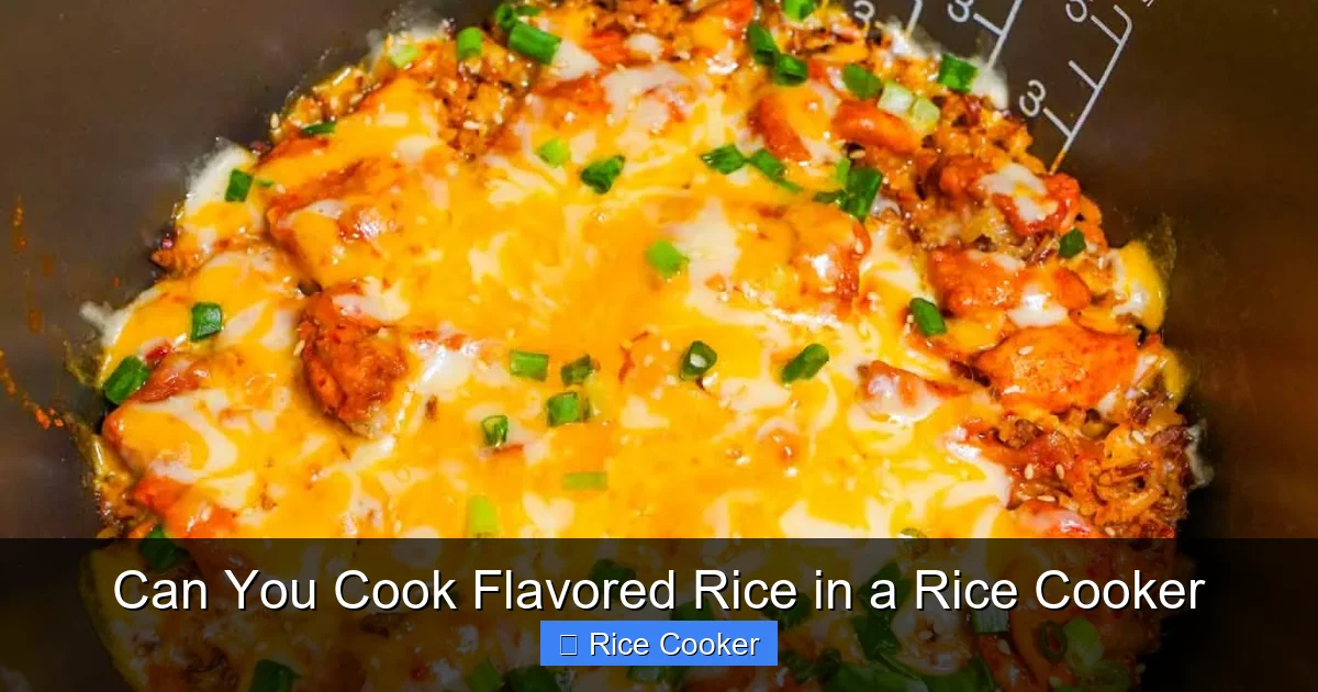 Can You Cook Flavored Rice in a Rice Cooker