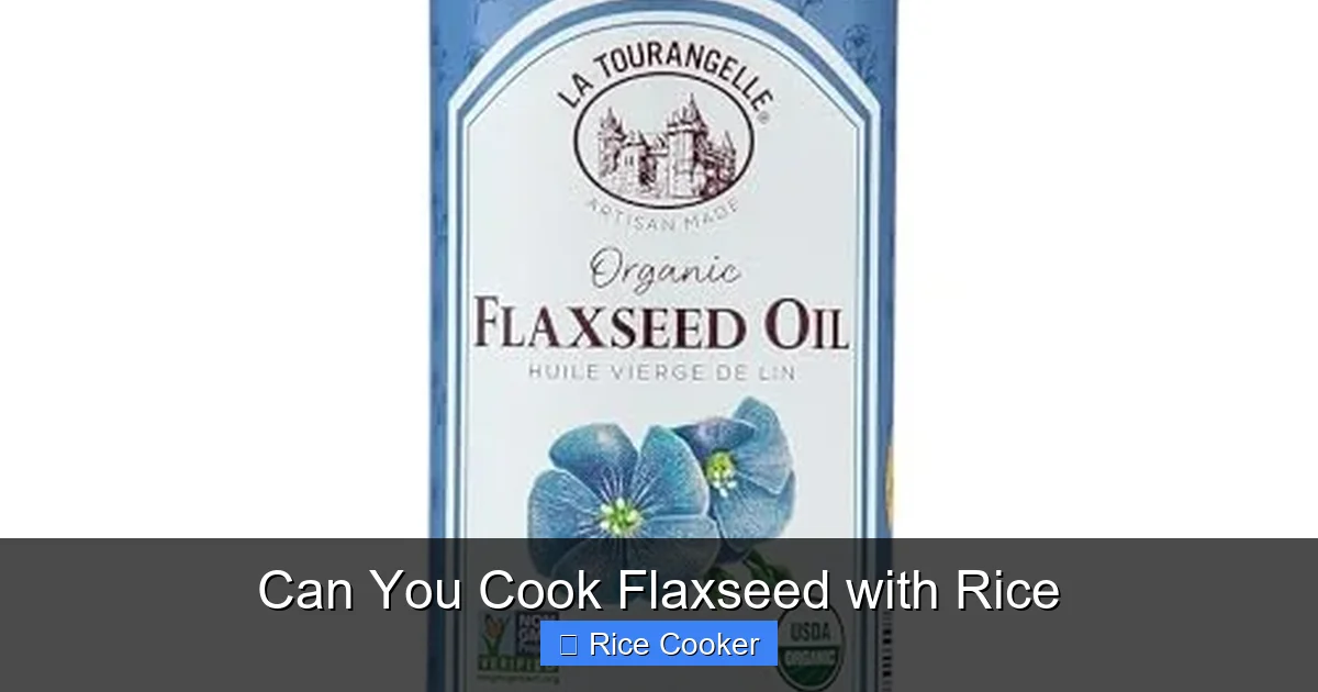 Can You Cook Flaxseed with Rice