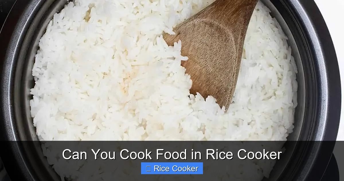 Can You Cook Food in Rice Cooker