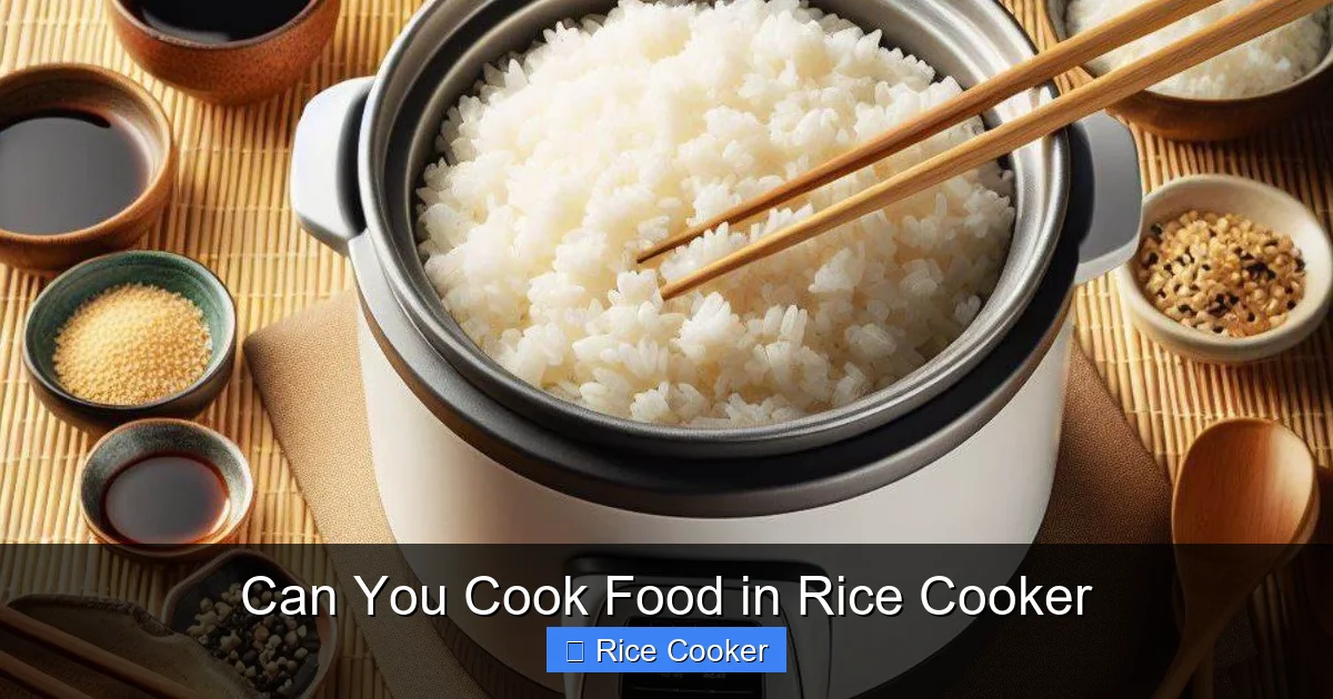 Can You Cook Food in Rice Cooker