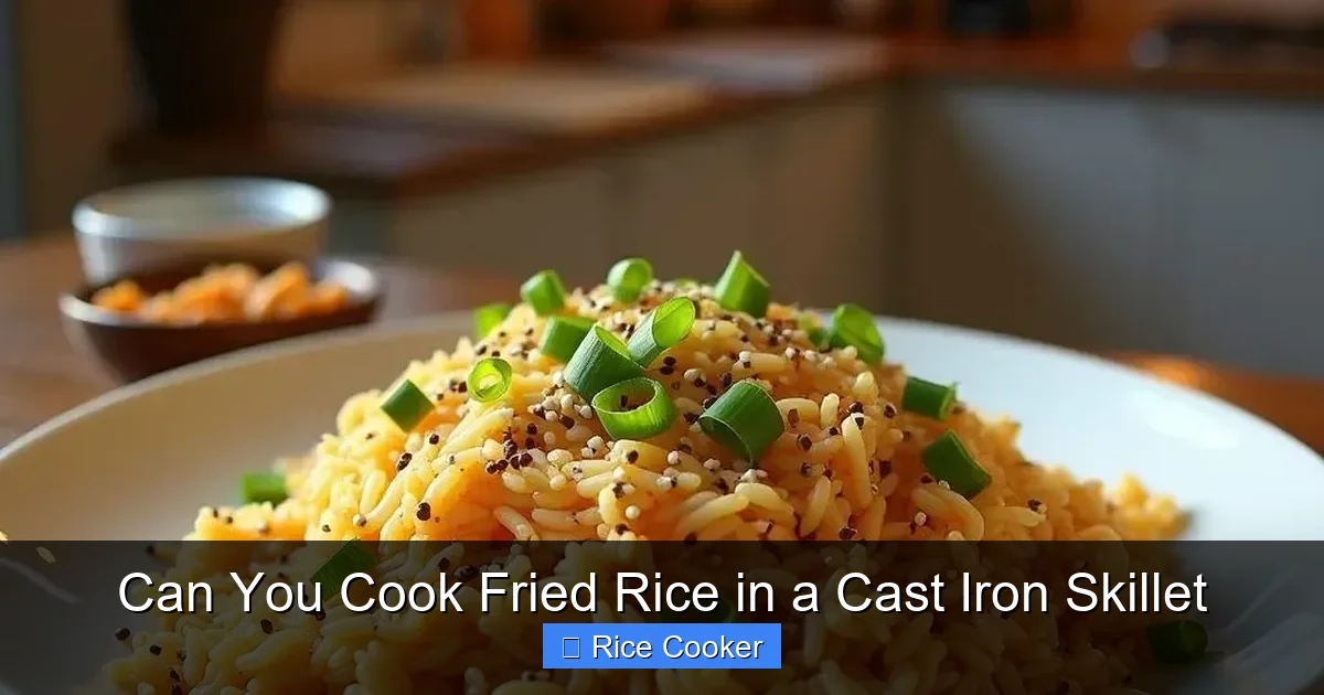Can You Cook Fried Rice in a Cast Iron Skillet