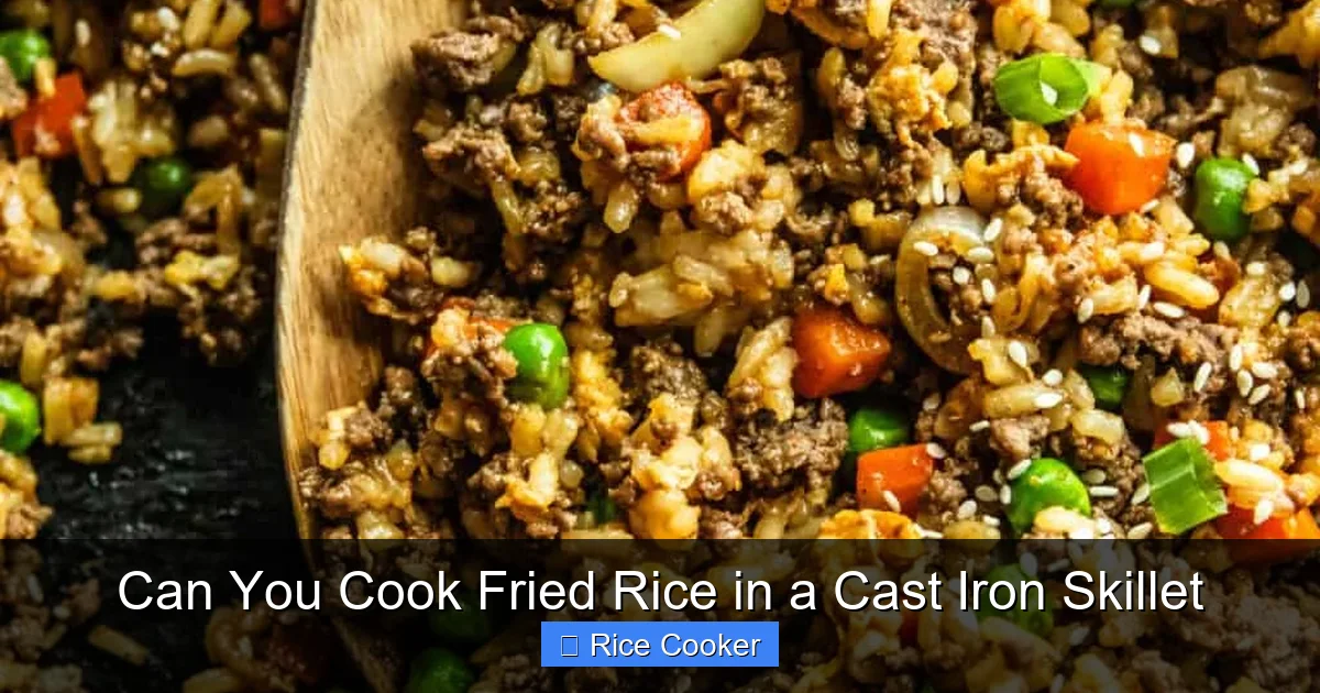 Can You Cook Fried Rice in a Cast Iron Skillet