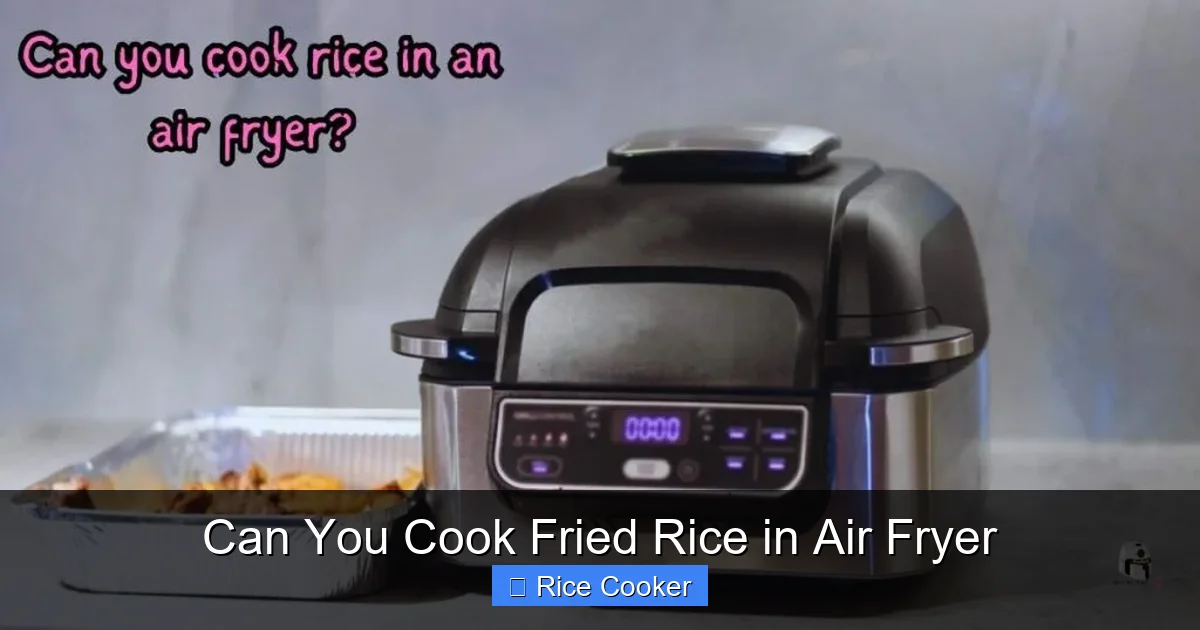Can You Cook Fried Rice in Air Fryer