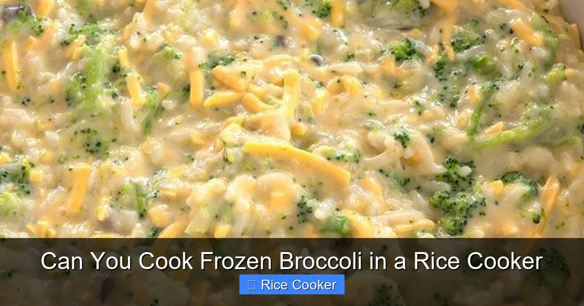 Can You Cook Frozen Broccoli in a Rice Cooker