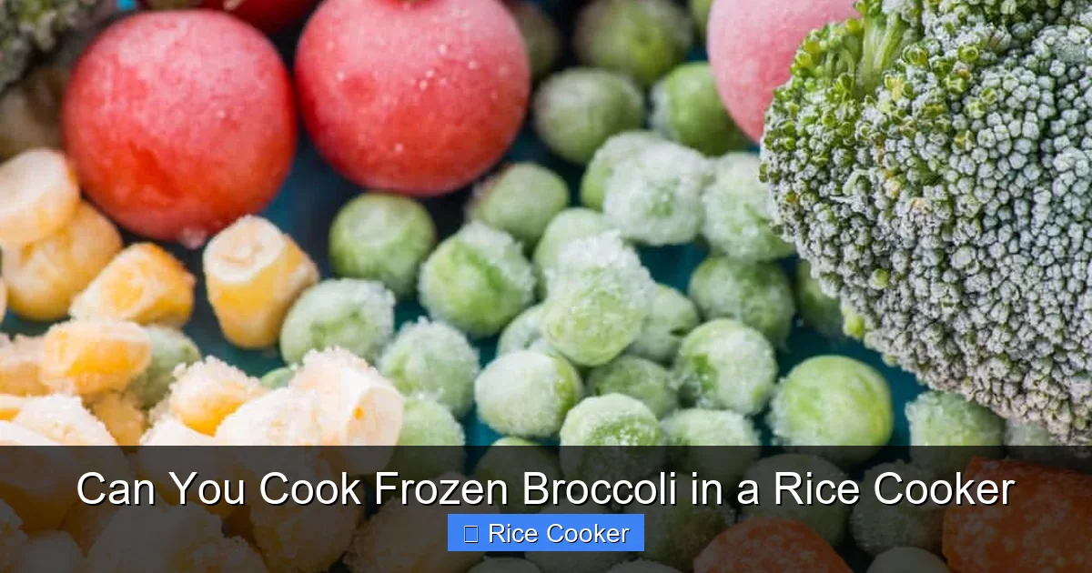 Can You Cook Frozen Broccoli in a Rice Cooker