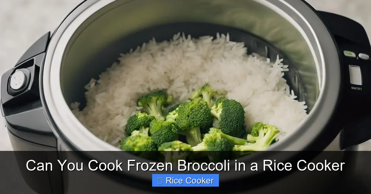 Can You Cook Frozen Broccoli in a Rice Cooker