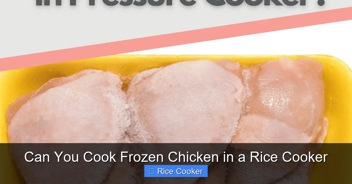 Can You Cook Frozen Chicken in a Rice Cooker