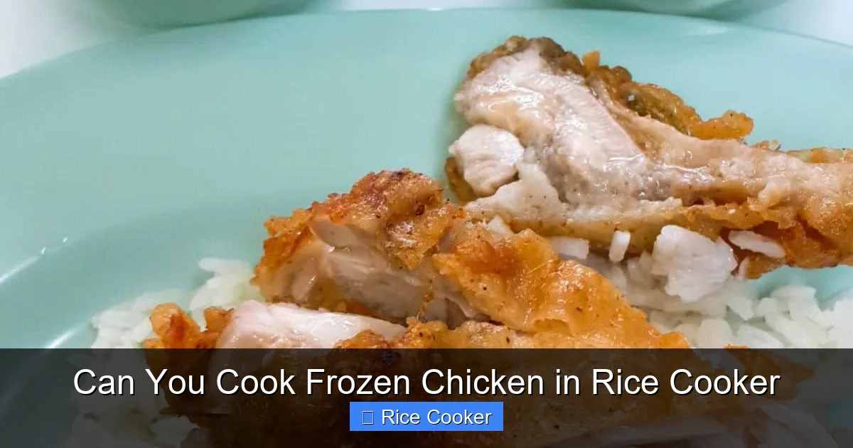 Can You Cook Frozen Chicken in Rice Cooker