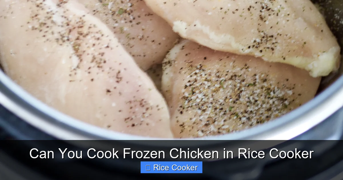 Can You Cook Frozen Chicken in Rice Cooker