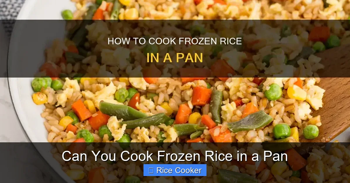 Can You Cook Frozen Rice in a Pan