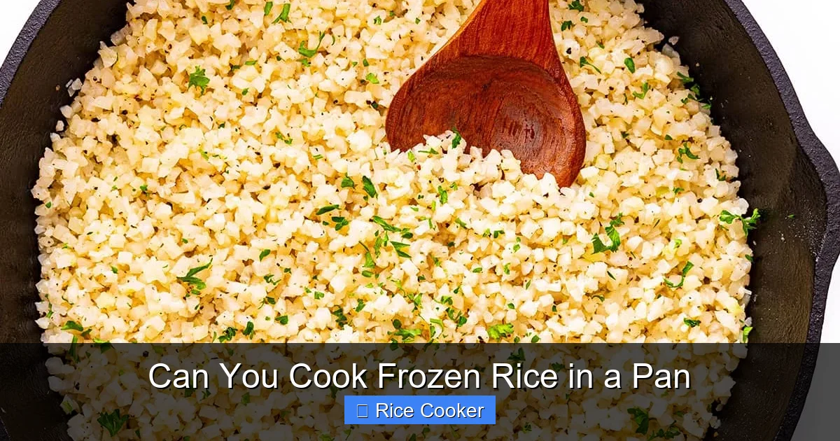 Can You Cook Frozen Rice in a Pan