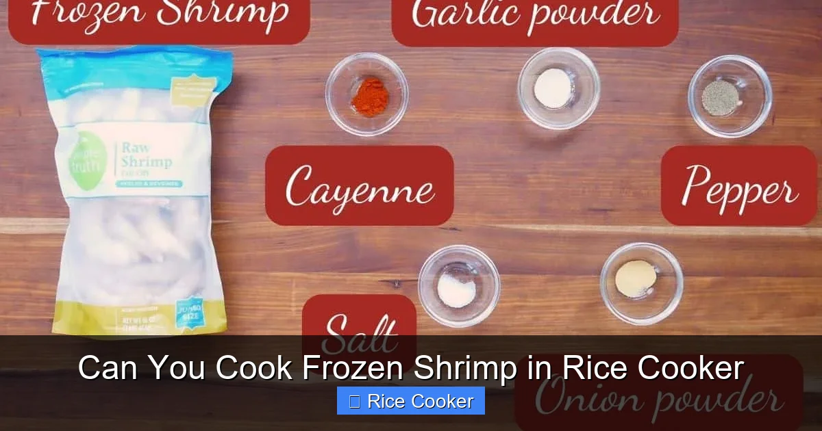 Can You Cook Frozen Shrimp in Rice Cooker