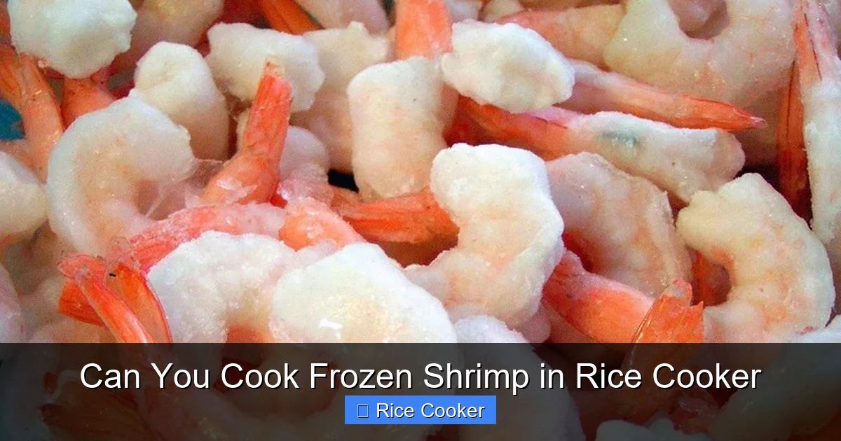Can You Cook Frozen Shrimp in Rice Cooker