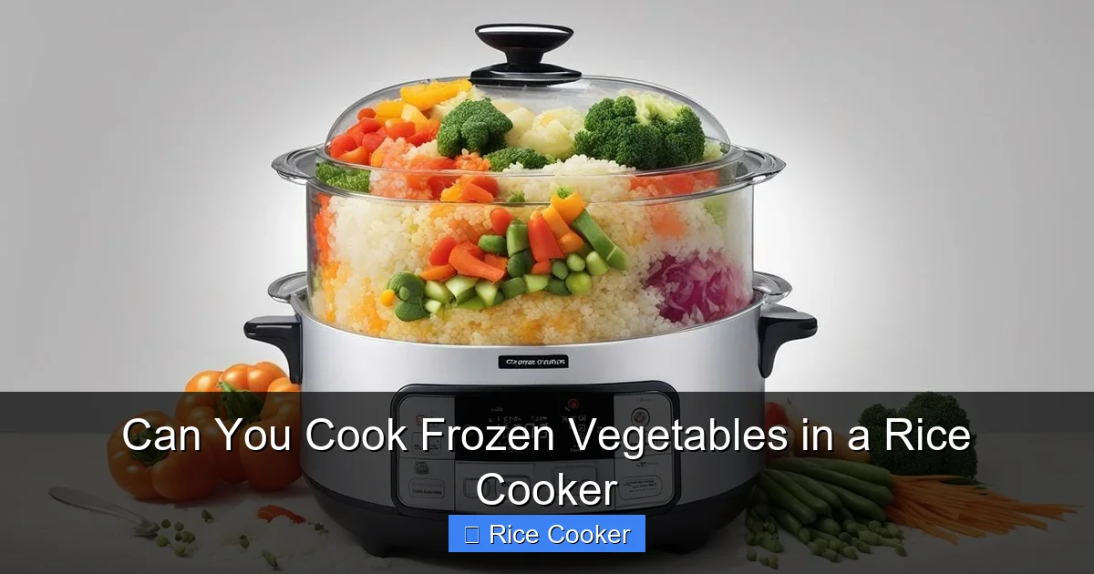 Can You Cook Frozen Vegetables in a Rice Cooker