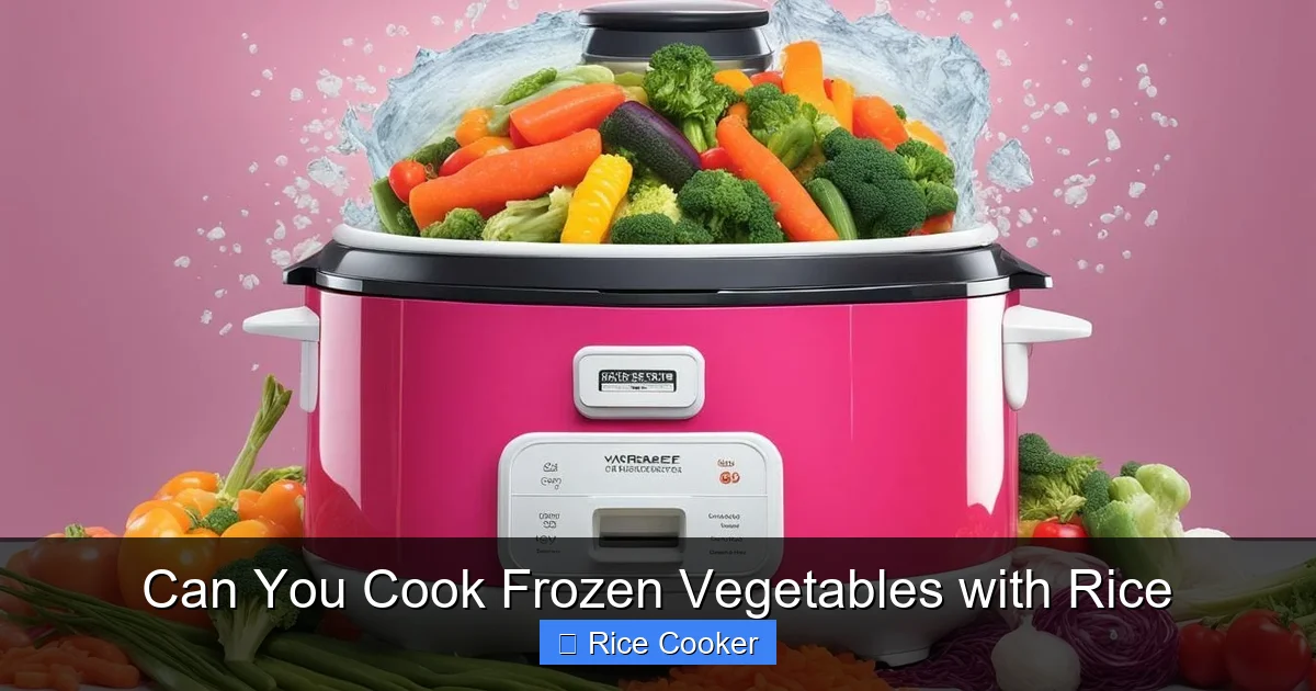 Can You Cook Frozen Vegetables with Rice