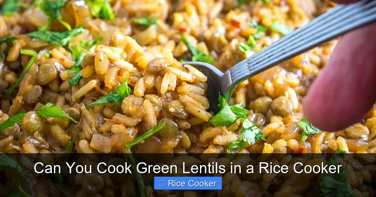 Can You Cook Green Lentils in a Rice Cooker