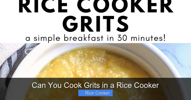 Can You Cook Grits in a Rice Cooker