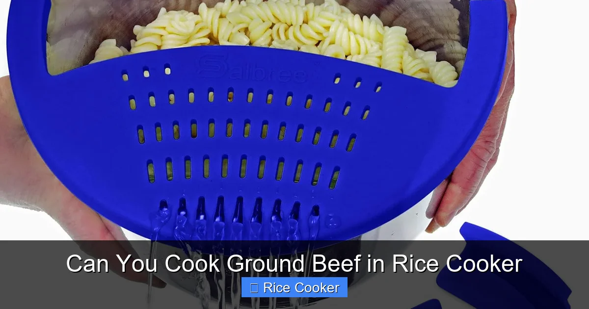 Can You Cook Ground Beef in Rice Cooker