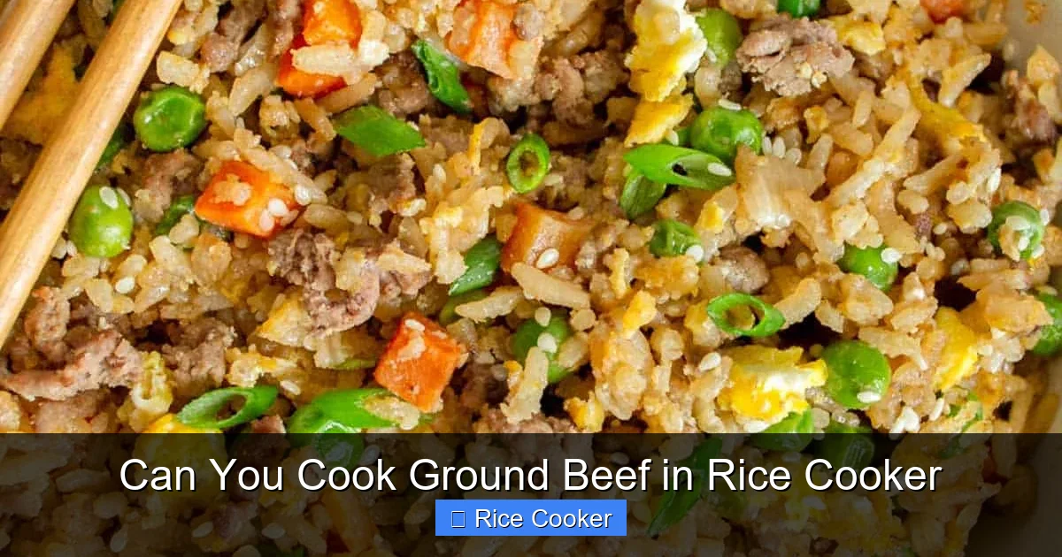 Can You Cook Ground Beef in Rice Cooker