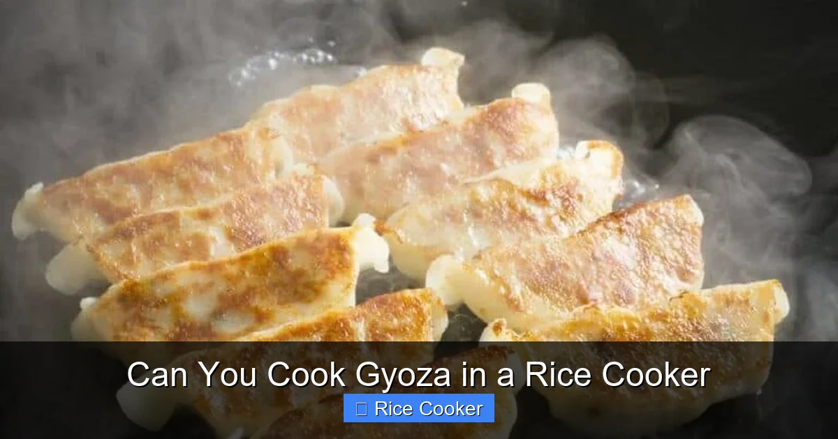 Can You Cook Gyoza in a Rice Cooker