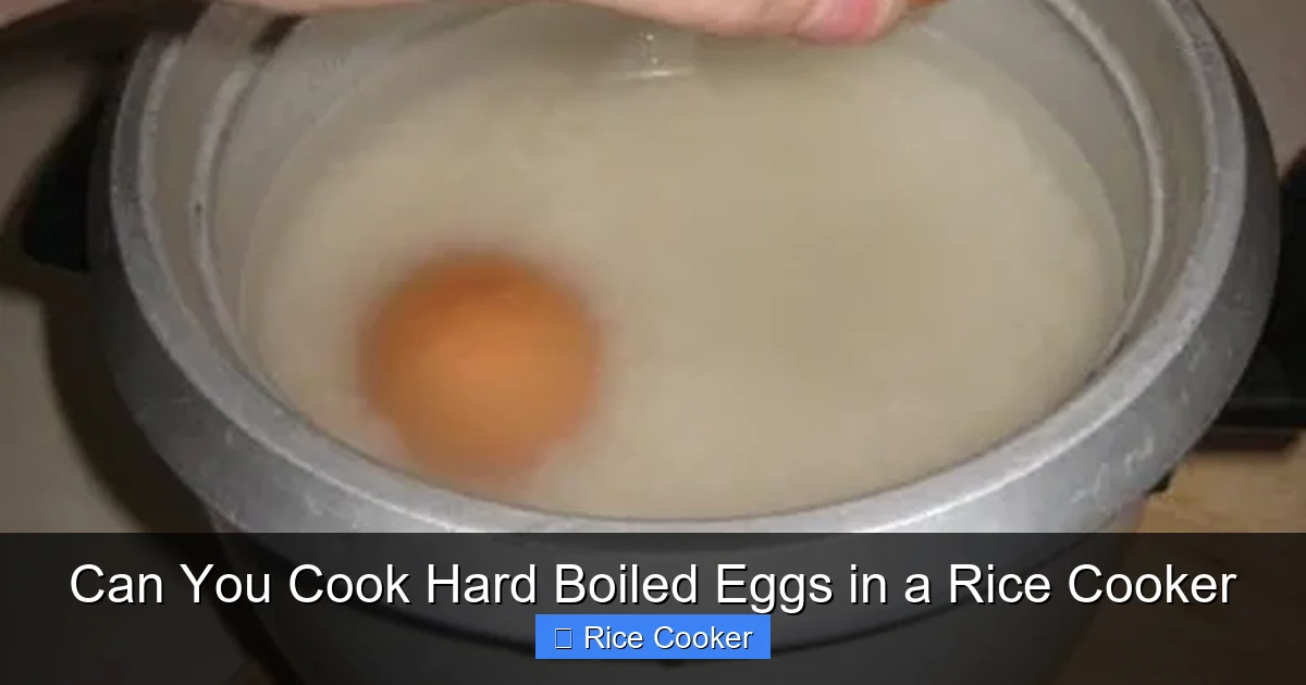Can You Cook Hard Boiled Eggs in a Rice Cooker