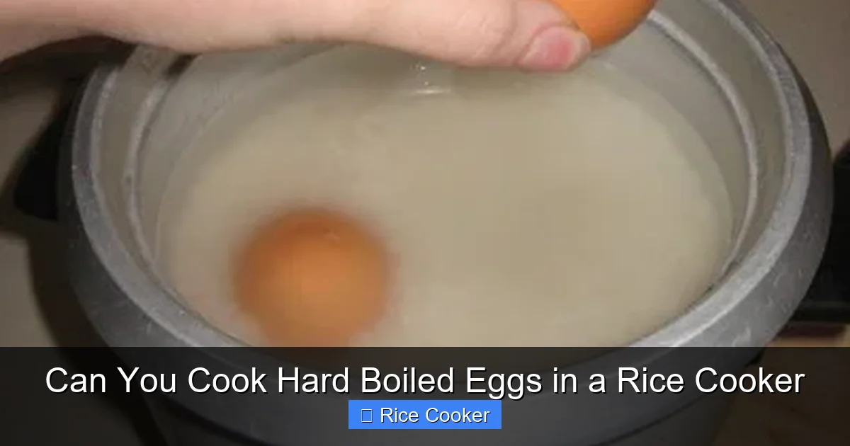 Can You Cook Hard Boiled Eggs in a Rice Cooker