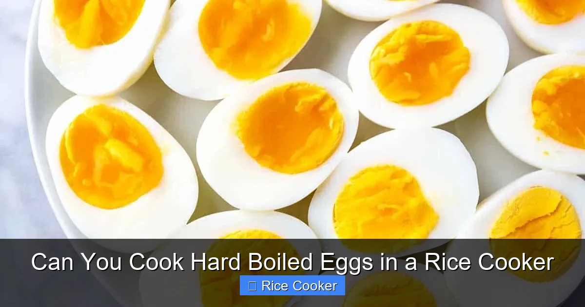 Can You Cook Hard Boiled Eggs in a Rice Cooker