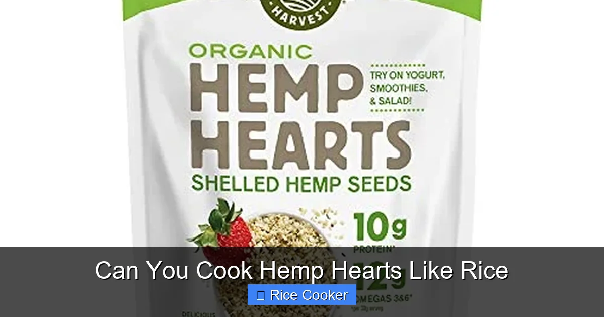 Can You Cook Hemp Hearts Like Rice