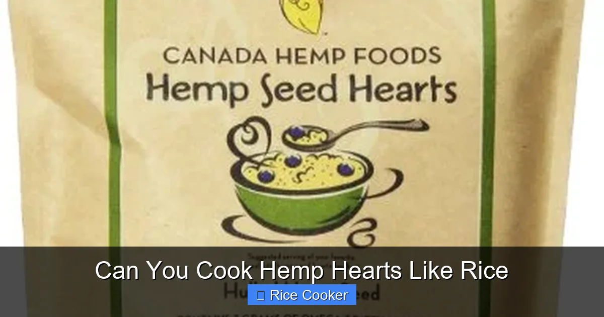 Can You Cook Hemp Hearts Like Rice