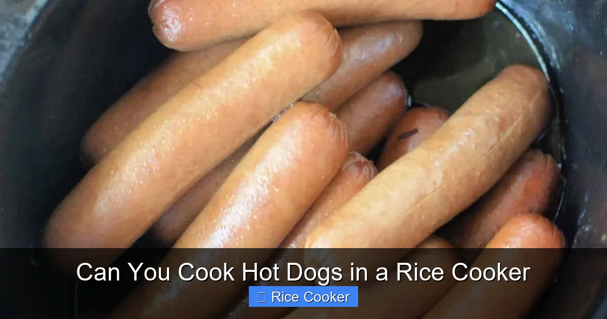 Can You Cook Hot Dogs in a Rice Cooker