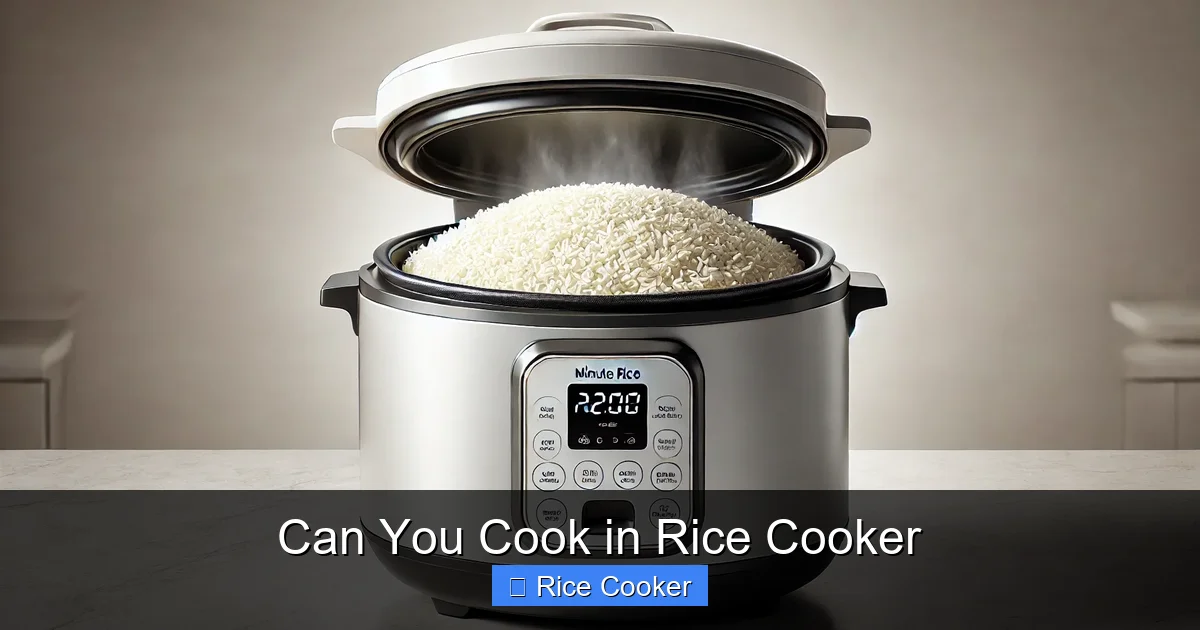 Can You Cook in Rice Cooker