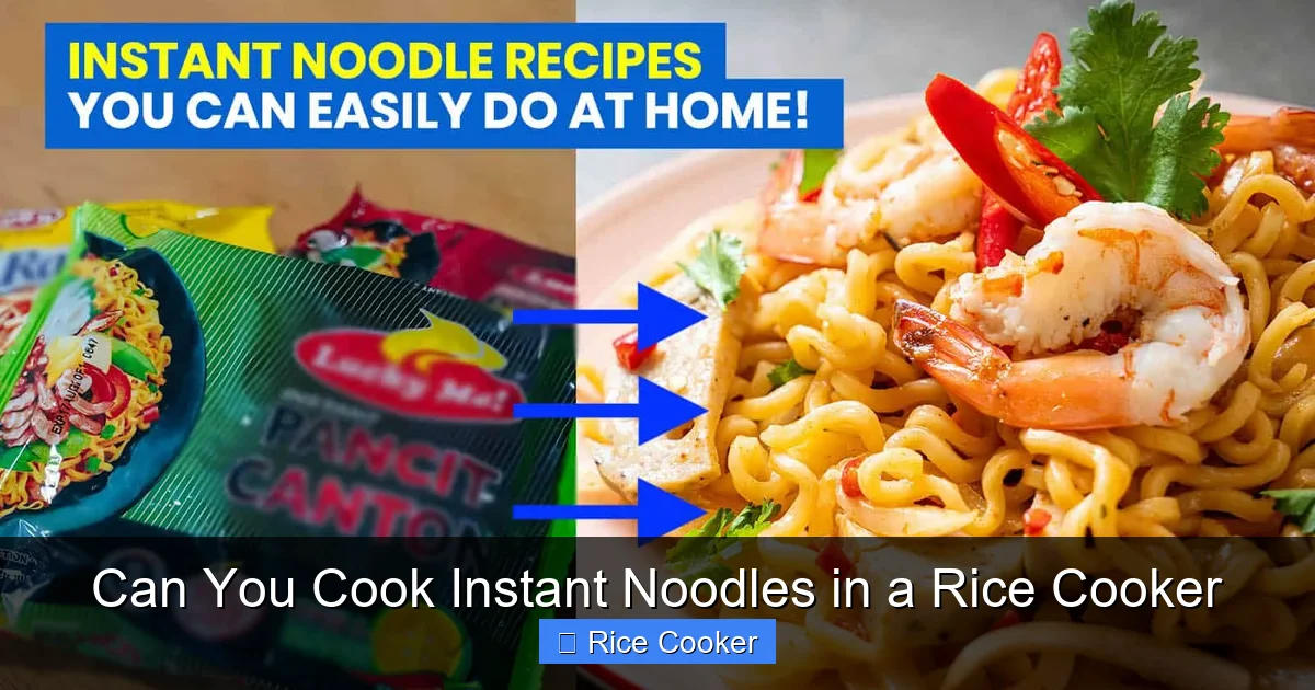 Can You Cook Instant Noodles in a Rice Cooker
