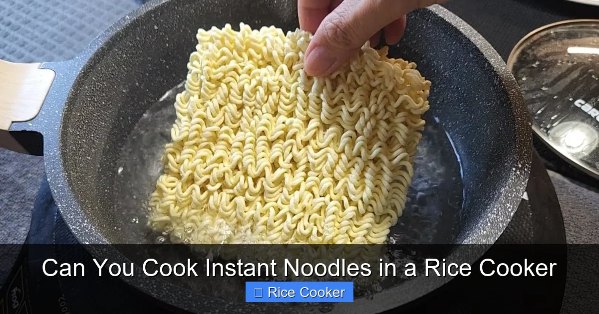 Can You Cook Instant Noodles in a Rice Cooker