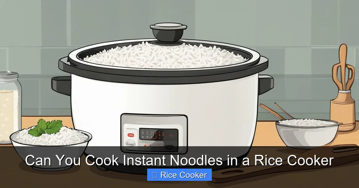 Can You Cook Instant Noodles in a Rice Cooker