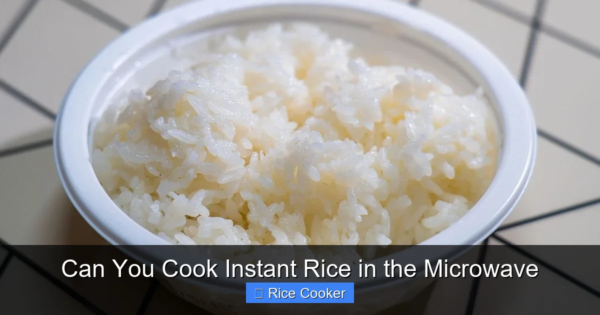 Can You Cook Instant Rice in the Microwave
